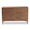 Baxton Studio Landis Mid-Century Ash Walnut Finished Wood 6-Drawer Dresser 193-11303-ZORO - alternate 6